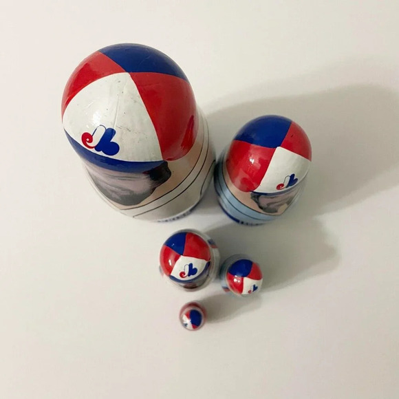 Babooshkah Nesting Doll  Montreal Expos Larry Parrish 5 Piece Set - Picture 10 of 16